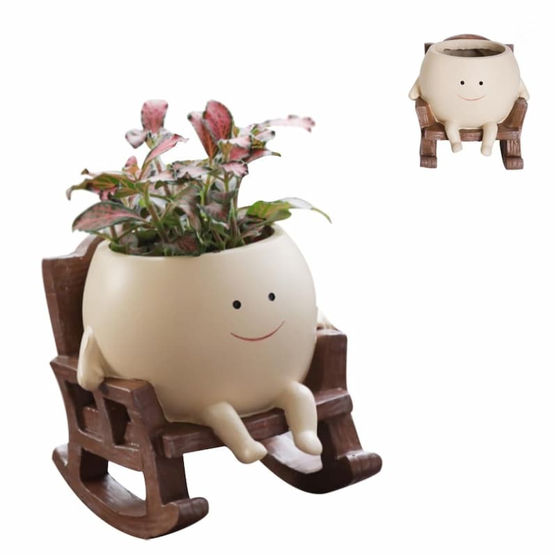Plant Seat - Unique Plant Vase in Chair Shape