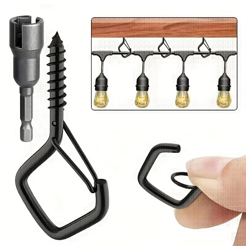Hook Clip - Screw Hook with Clip [20 Pieces]