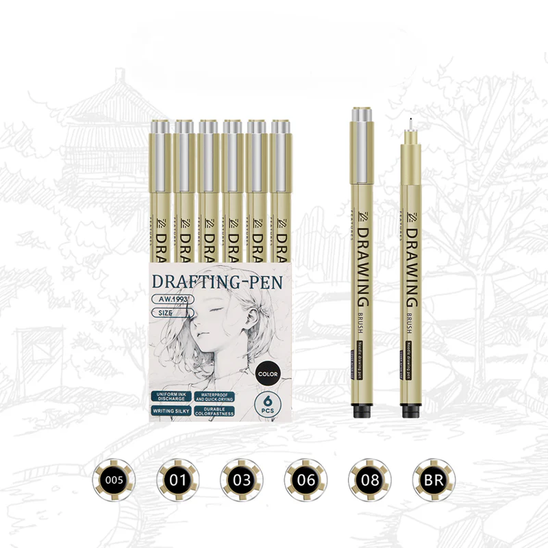 TraceDrawings - Relaxing Coloring Book with Ink Drawings