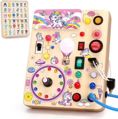 Stimulus Board - Montessori Sensory Switch Toy Made of Wood