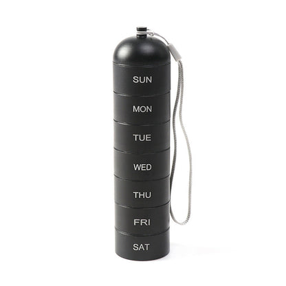 Pill Bottle - 7-Day Tablet Organizer with Weekly Sections