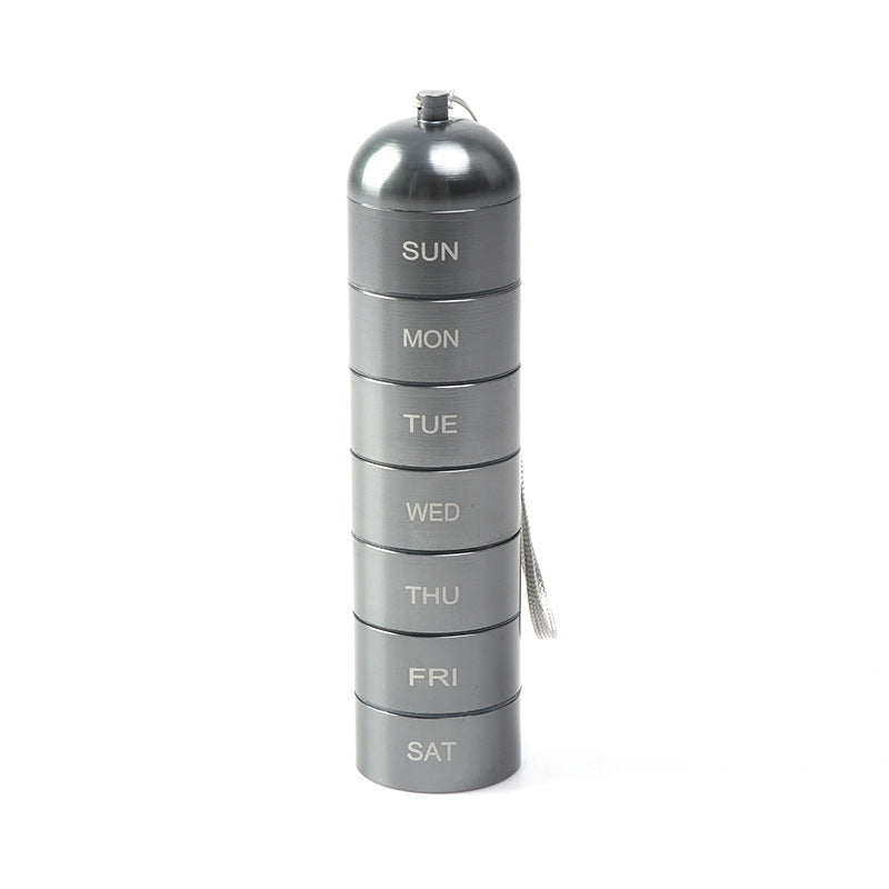 Pill Bottle - 7-Day Tablet Organizer with Weekly Sections