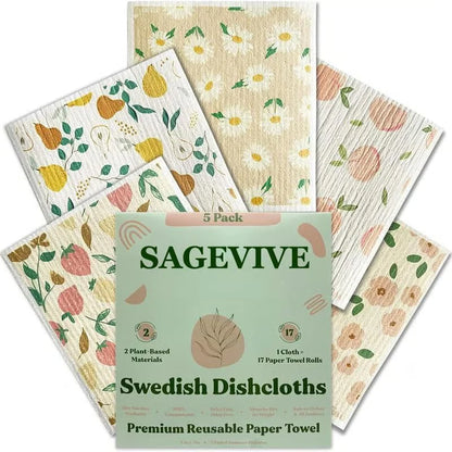 DischaCloths - Ultra-absorbent Dish Towel Set