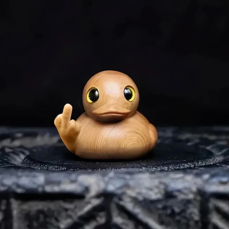 RudeDuck - Middle Finger Wooden