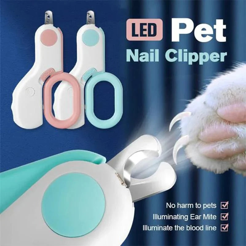 Cat Nail Clipper with LED for Precise Cutting