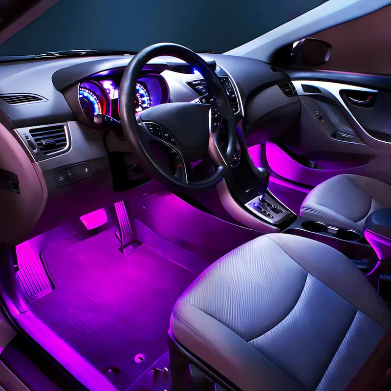 Color LED Glow - Give your vehicle a stunning flair with safety and a style that turns heads