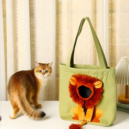 Cat Mane Bag - Canvas Tote Bag for Pets