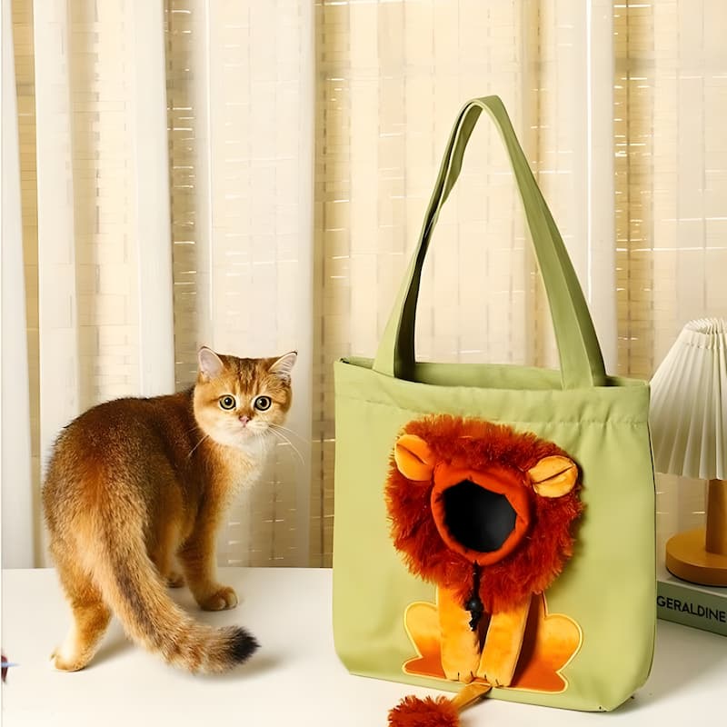 Cat Mane Bag - Canvas Tote Bag for Pets