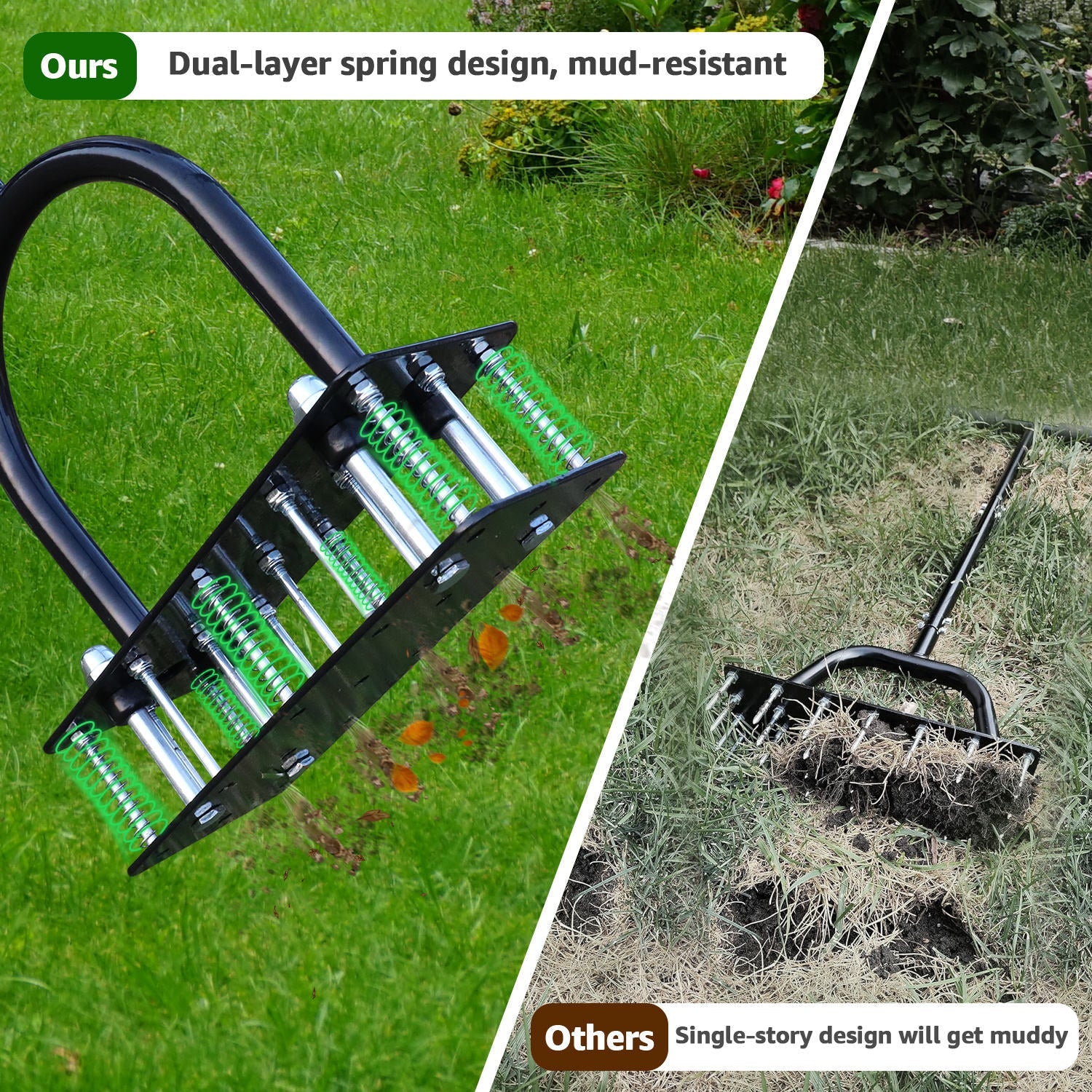 Lawn Aerator - Automatic, Self-Cleaning Lawn Aerator