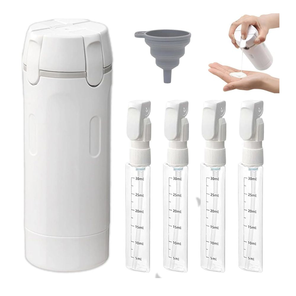Travel Dispenser Cup - Leakproof 4-in-1 Travel Dispenser