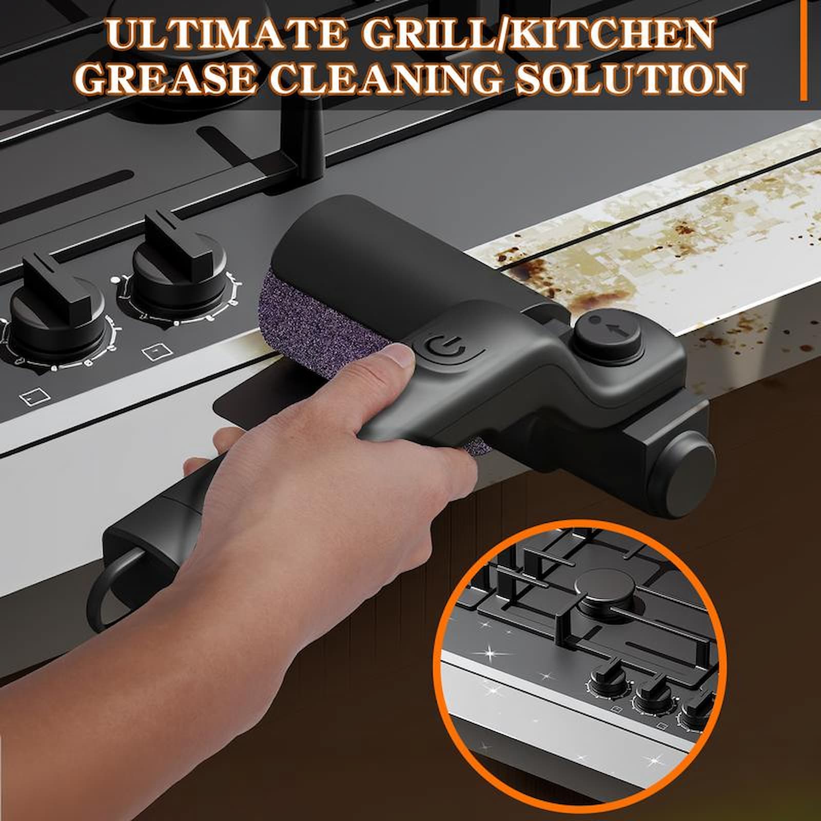 Electric BBQ Grill Brush - The Most Effective Way to Clean Your Grill | Cordless and Rechargeable