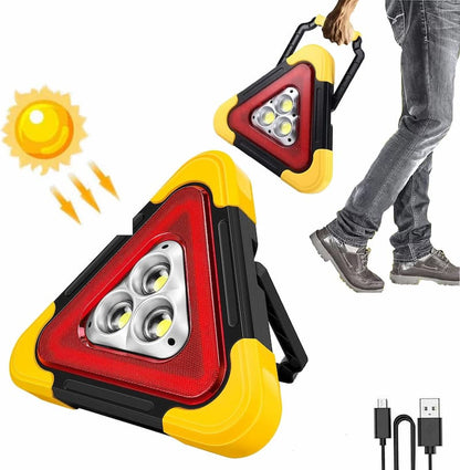 Warning Triangle - Illuminate the darkness, make the path visible, and keep your phone alive