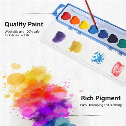 Heart Paint - Mini Watercolor Paint Set