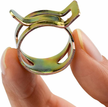 SpringClamp - Set with 100 elastic metal clamps for hoses – Diameter 6–22 mm