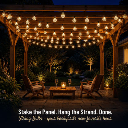 String Bulbs - Illuminate your garden just like the Pinterest pin you keep saving