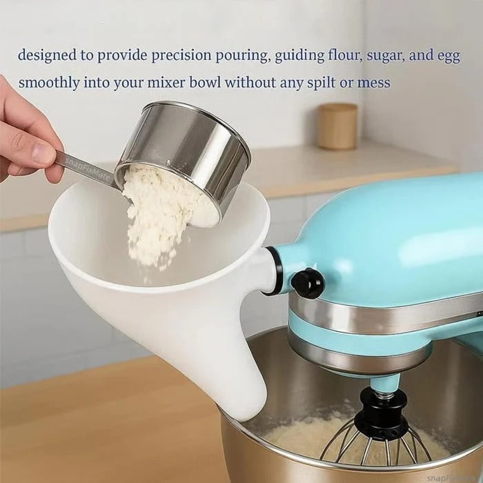 Smooth Baking Funnel for Your Stand Mixer