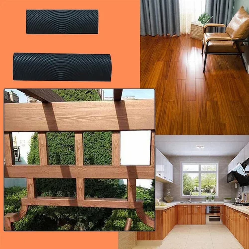 Realistic Wood Grain Tool Set for Staining Wood