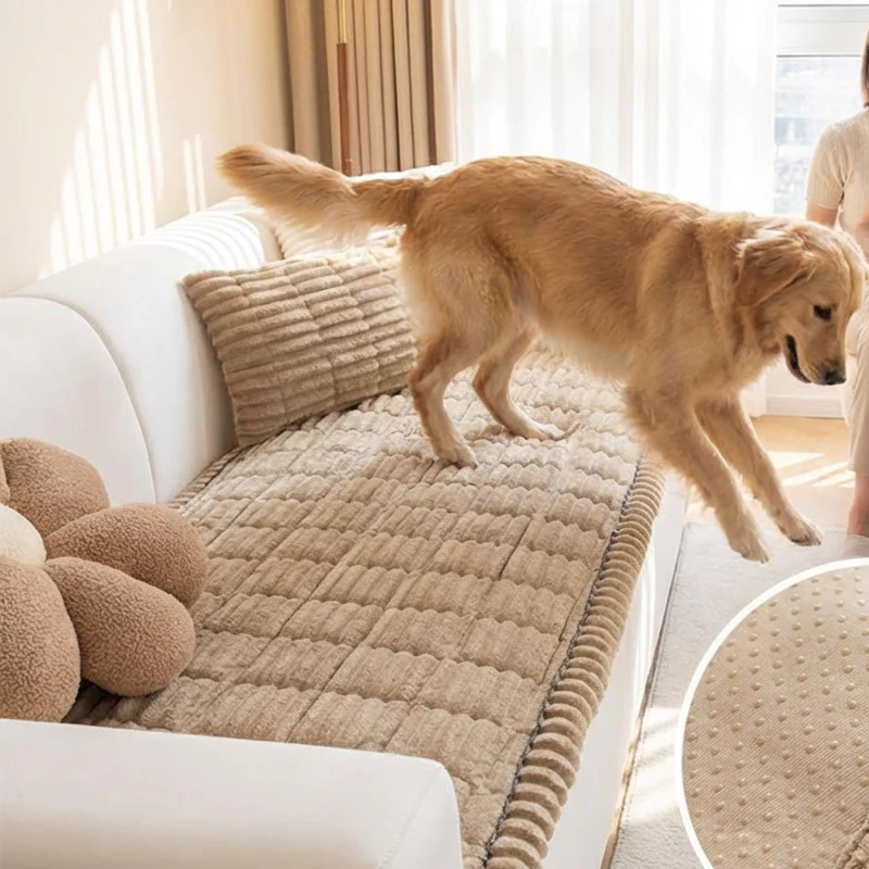Sofa Mat - Quilted Cord Sofa Cushion | Ideal for Pets
