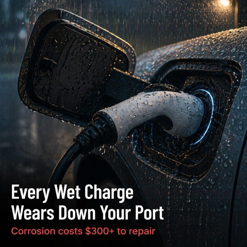 Charging Port Cover - Keep the charging port of your electric car absolutely dry in all weather