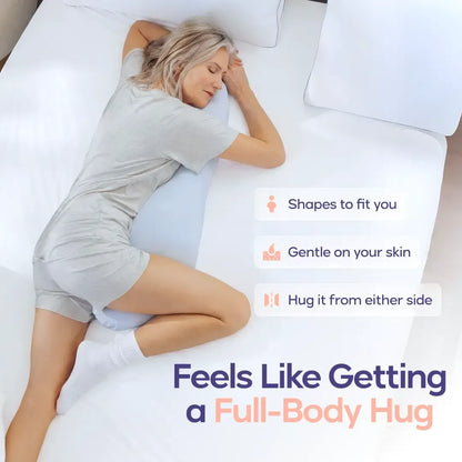 Body Hugger Pillow - Ergonomic Full Body Pillow | Cooling Support for Side Sleepers