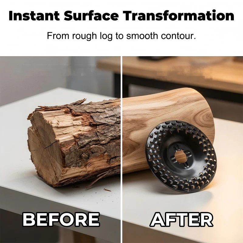 Wood Grinder Disc - Grinding Disc for Angle Grinders for Sanding and Shaping Wood