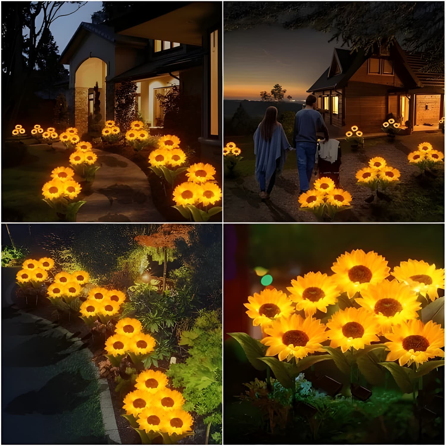 Solar Sunflowers - Enchant Your Evenings with Effortless, Charming Garden Magic