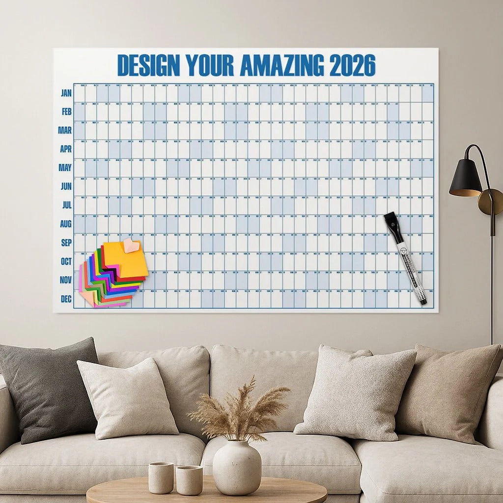 YearCalendar - Large Minimalist Wall Calendar 2026