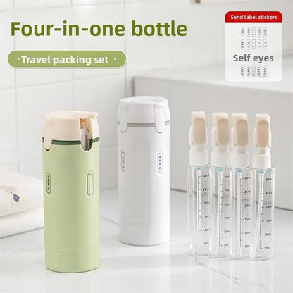 Travel Dispenser Cup - Leakproof 4-in-1 Travel Dispenser