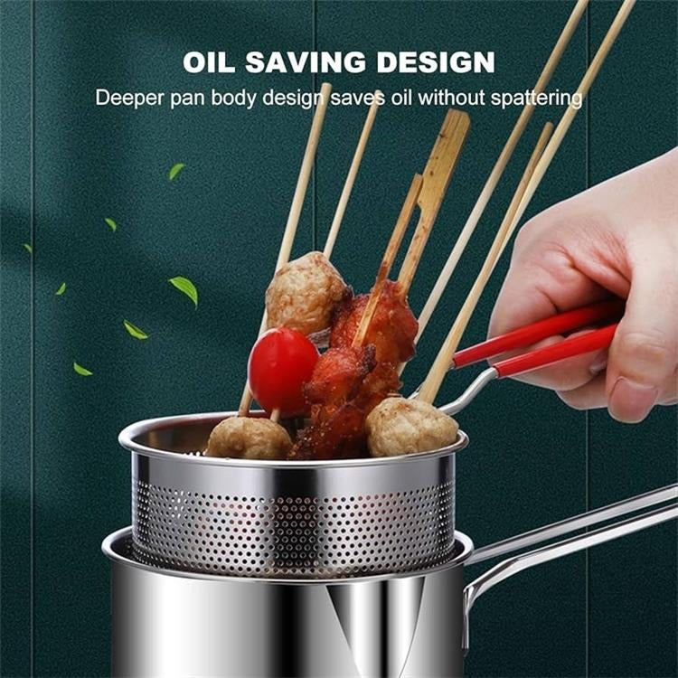 Multifunctional Stainless Steel Frying Pan