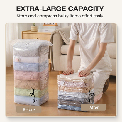 Storage Bags - Large Vacuum Compression Bags Without Pump