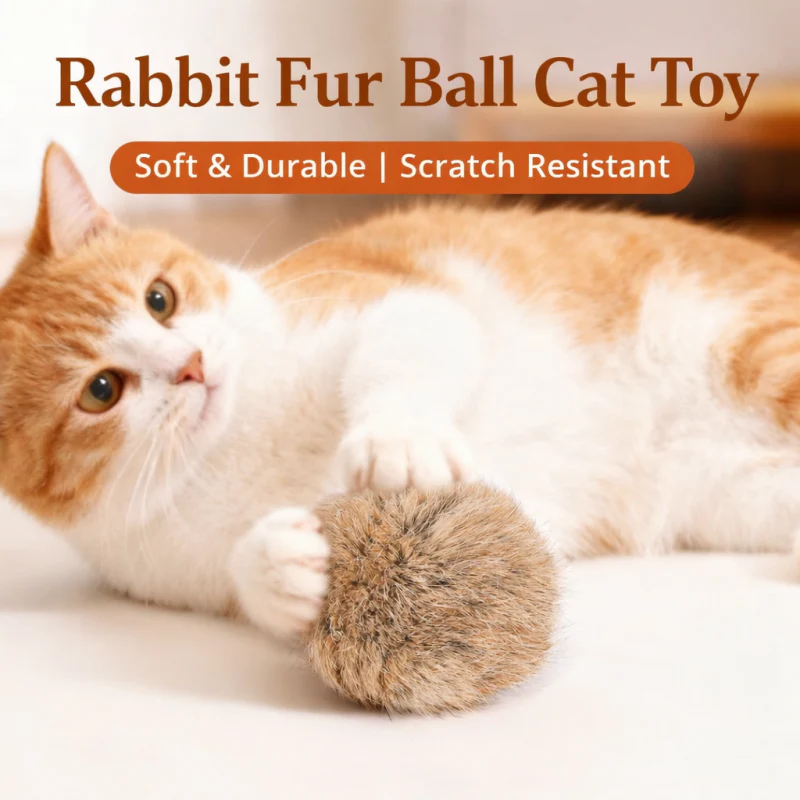 Fur Ball - Soft, Fluffy Cat Ball