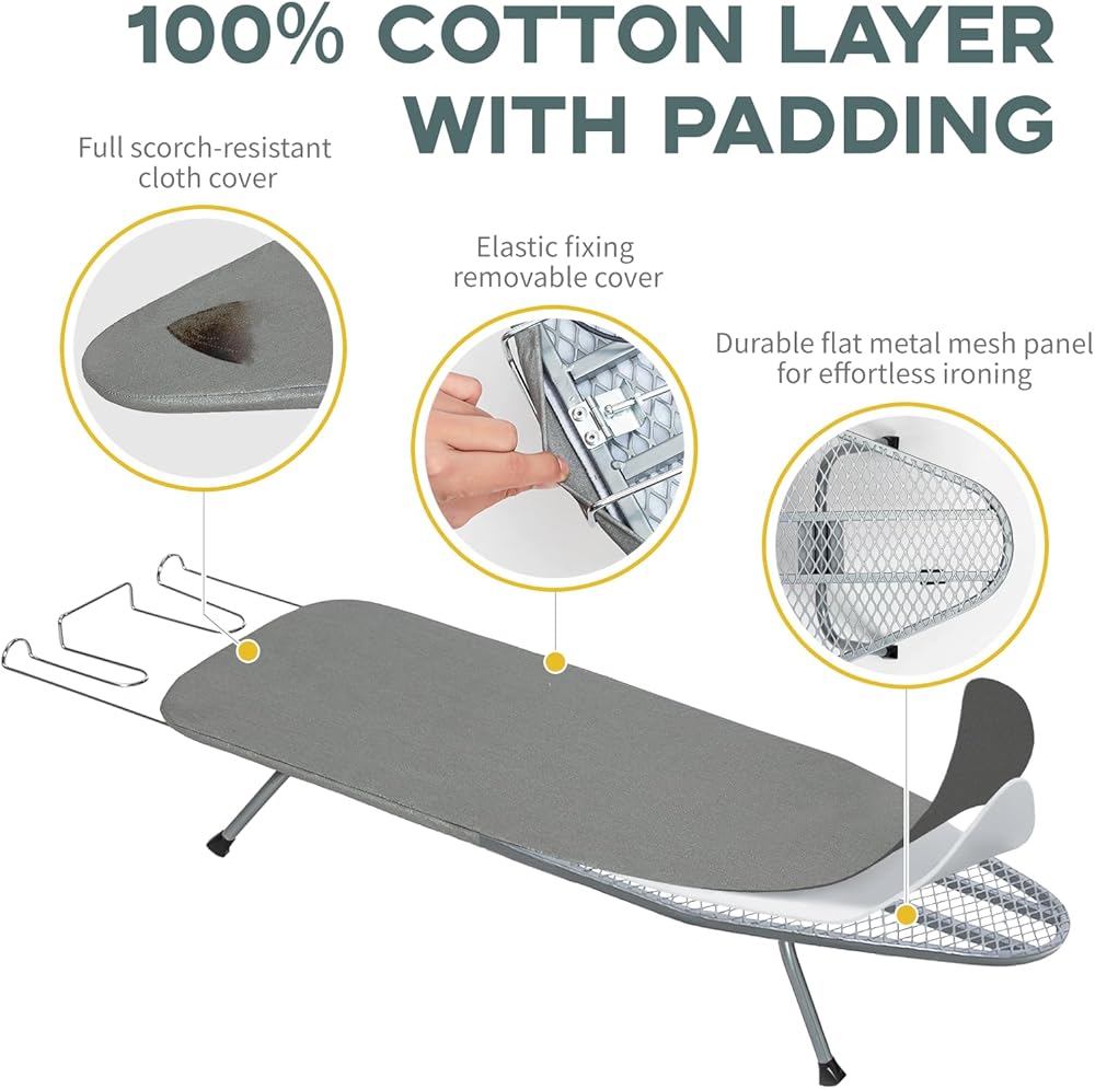 FoldIron - Portable Ironing Board for Small Apartments and Travel