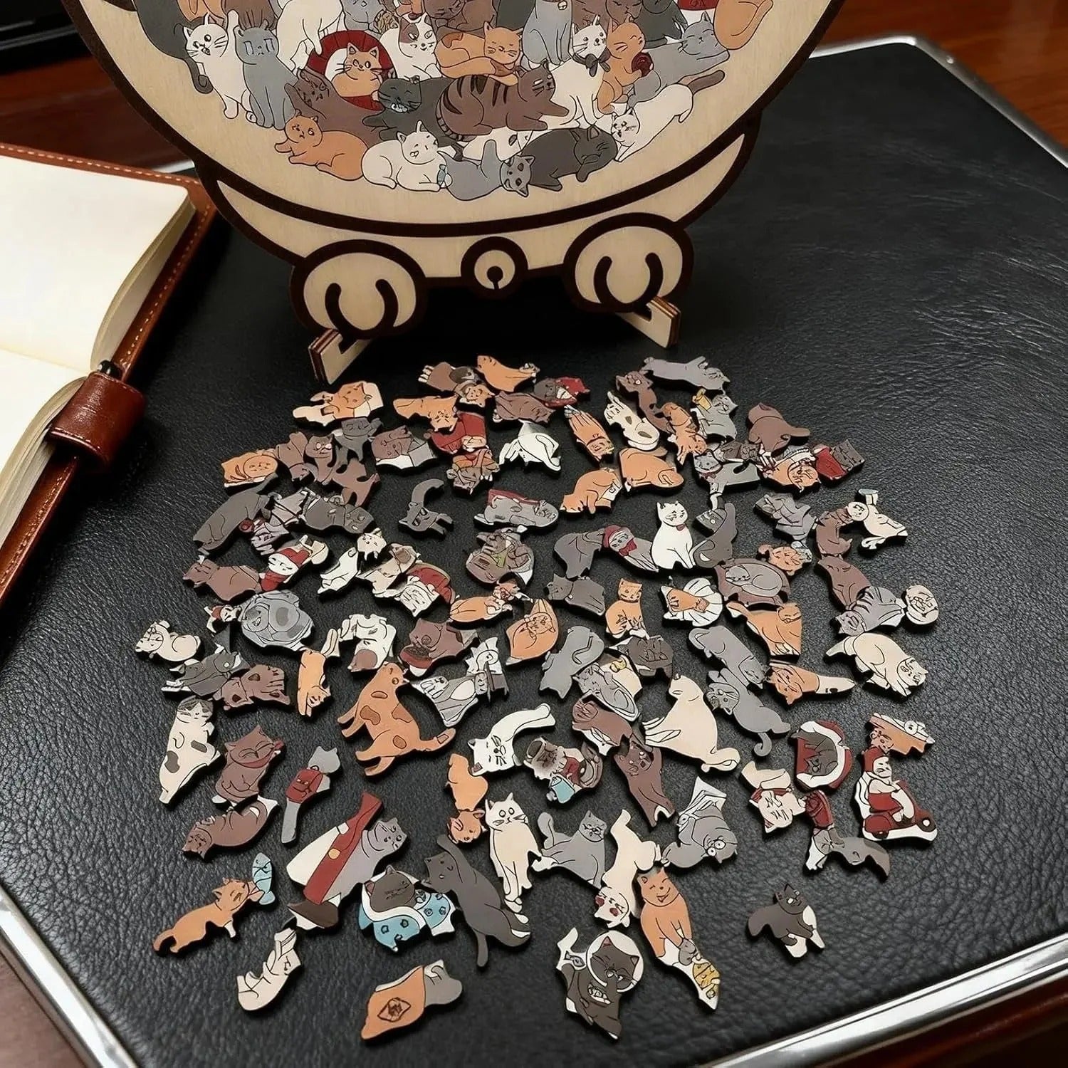 CatPuzzle - Wooden Puzzle Cat 135 Pieces — Art, Calm & Style Combined in One Set