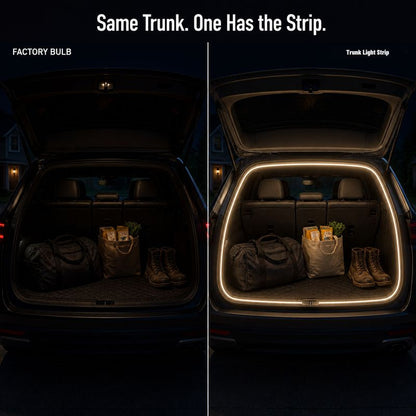 Trunk Light Strip - Every time you open the trunk, it is illuminated by an automatically activated light