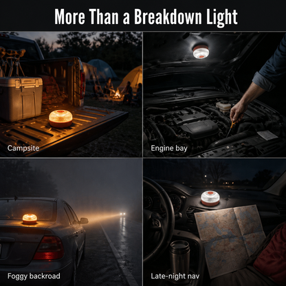 Pulse Light - Stick it on your roof and illuminate the roadside in seconds