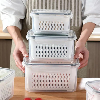 Fresh Containers - Easy Drain Food Containers