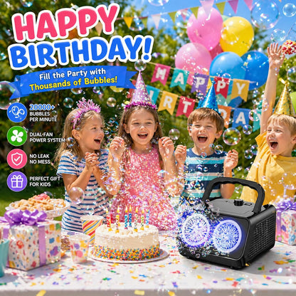 Bubble Blaster - Enchant every garden party with a "Bubble Storm" featuring two discs