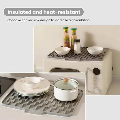 DrainMat - Silicone Drying and Heat Protection Mat — Flexible & BPA-free