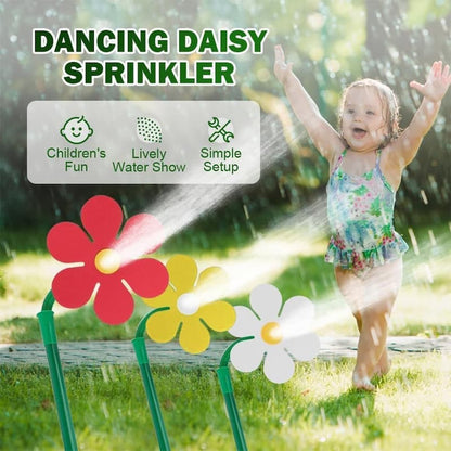 Flower Sprayer - Rotating Daisy Lawn Sprinkler - Fun for Kids and Pets