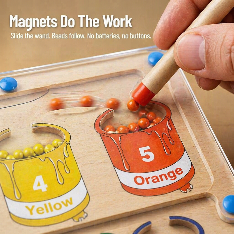 Magnetic Color Sorting - Exchange tantrums for 30 minutes of focused play