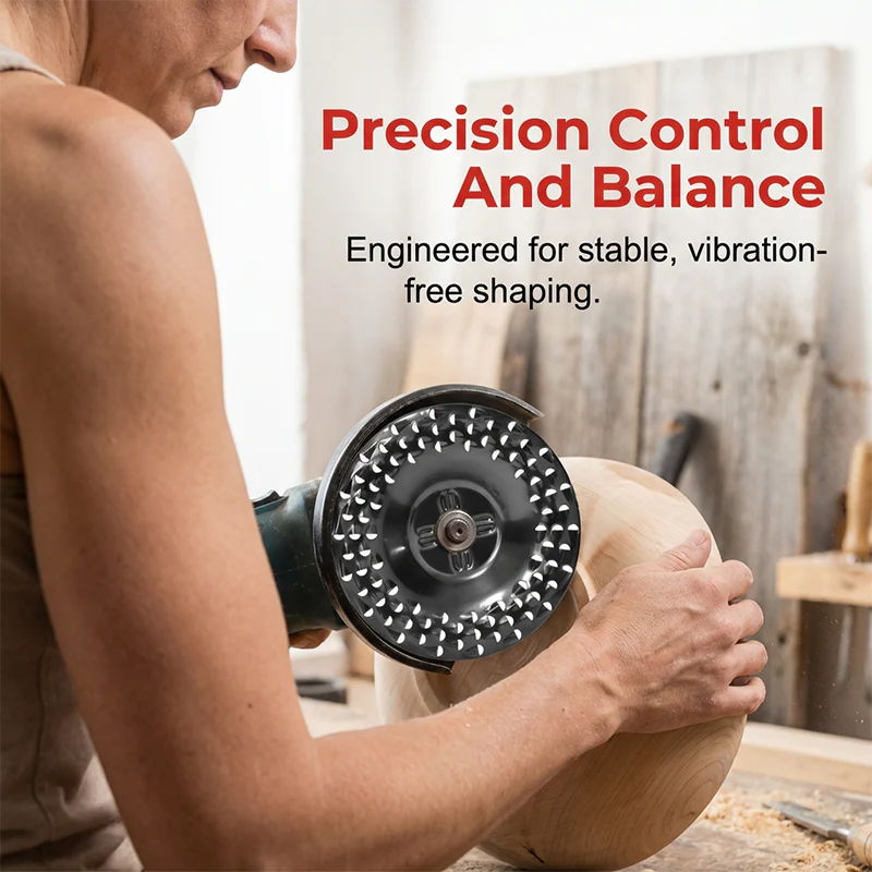 Wood Grinder Disc - Grinding Disc for Angle Grinders for Sanding and Shaping Wood
