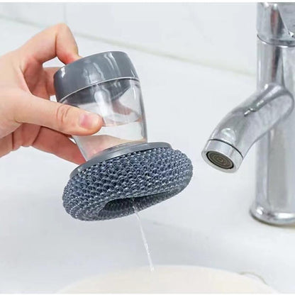 Horuvera - Kitchen Dish Brush with Soap Dispenser – Antibacterial and Mold Resistant
