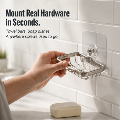 Stick Hooks - Hang heavy items instantly, damage-free attachment, ideal for renters
