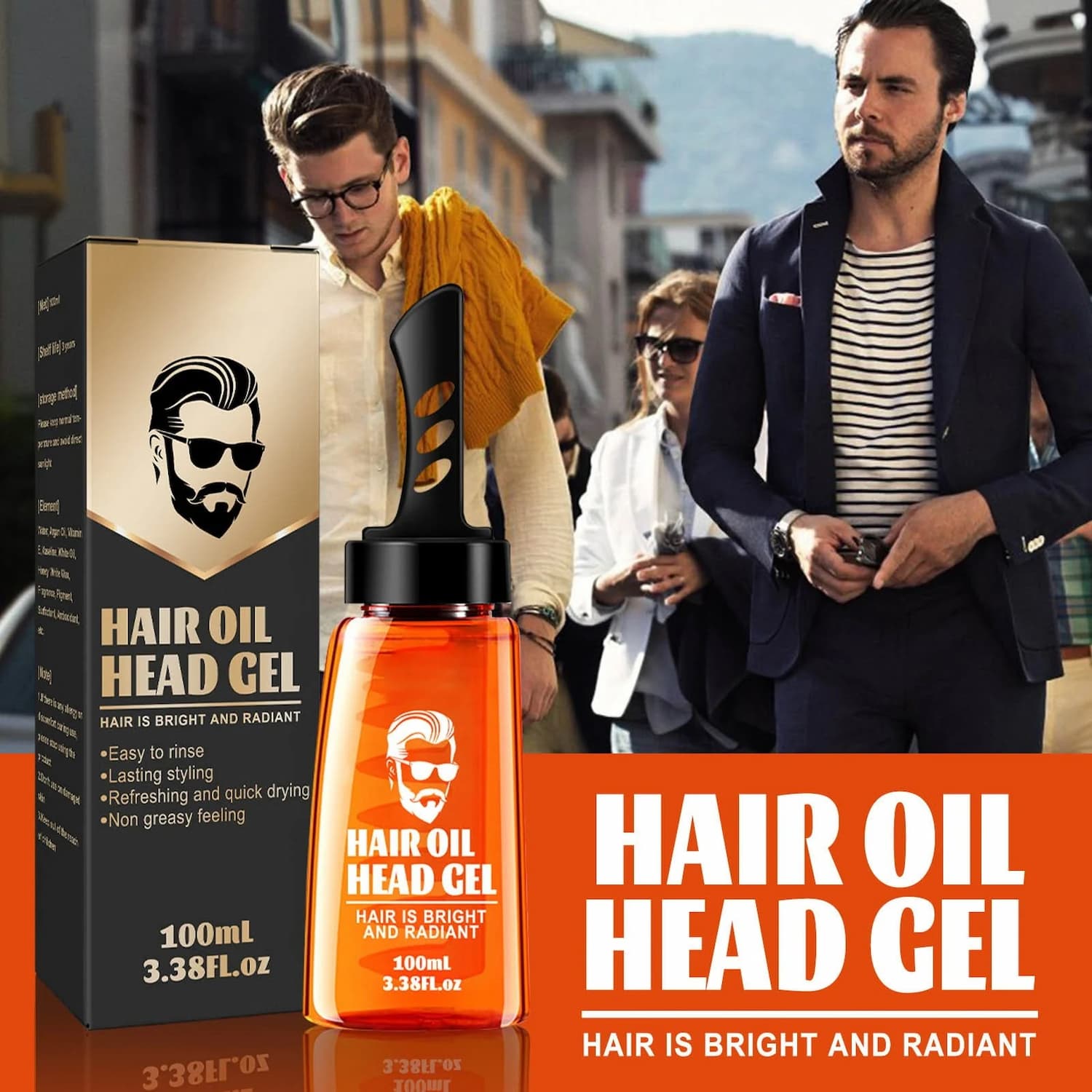 One-Step Hair Styling with this Hair Oil Gel Comb