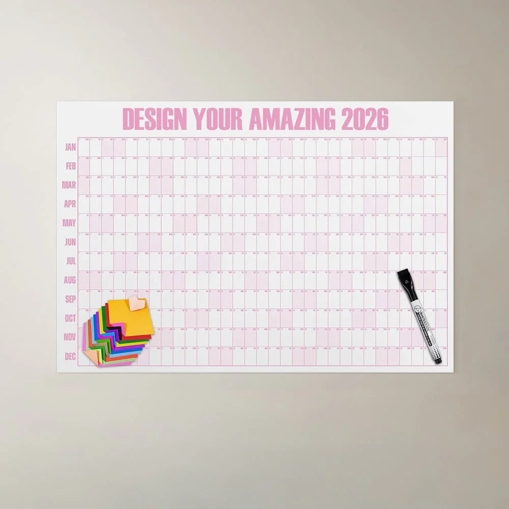 YearCalendar - Large Minimalist Wall Calendar 2026