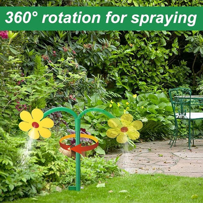 Flower Sprayer - Rotating Daisy Lawn Sprinkler - Fun for Kids and Pets