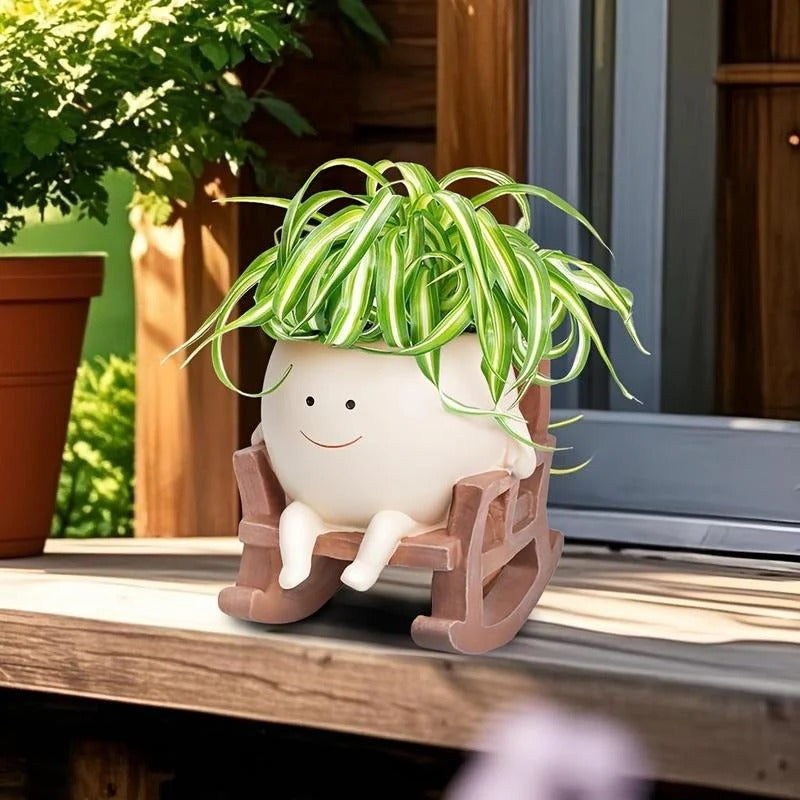 Plant Seat - Unique Plant Vase in Chair Shape