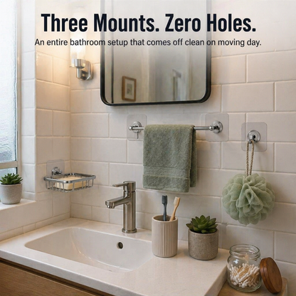 Stick Hooks - Hang heavy items instantly, damage-free attachment, ideal for renters