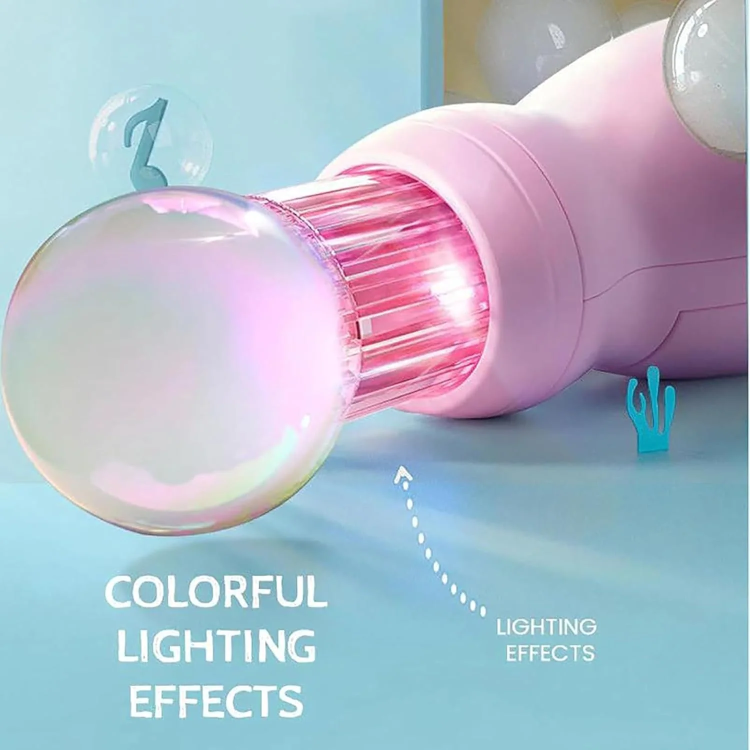 Bubble Wand - Fog-Filled Bubbles with Light and Music