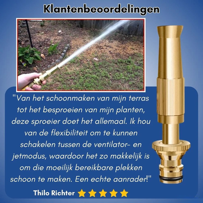 Hose Nozzle - Spray Head with 4 Adjustable Positions